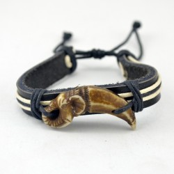 Vyriška odinė apyrankė VA0039